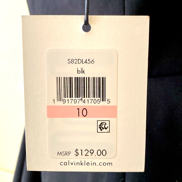 CALVIN KLEIN 🖤BLACK🖤 SLEEVELESS CLASSIC DRESS SIZE 10 🌟NWT🌟 - Picture 9 of 17